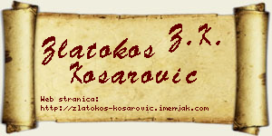 Zlatokos Košarović vizit kartica